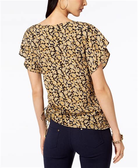 flutter sleeve top by michael kors